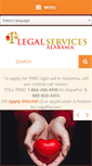 Mobile Screenshot of legalservicesalabama.org